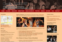 Screenshot of the new Cat's Corner Website